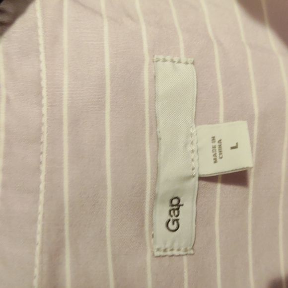 Purple & white pinstripe Button down - Picture 3 of 4